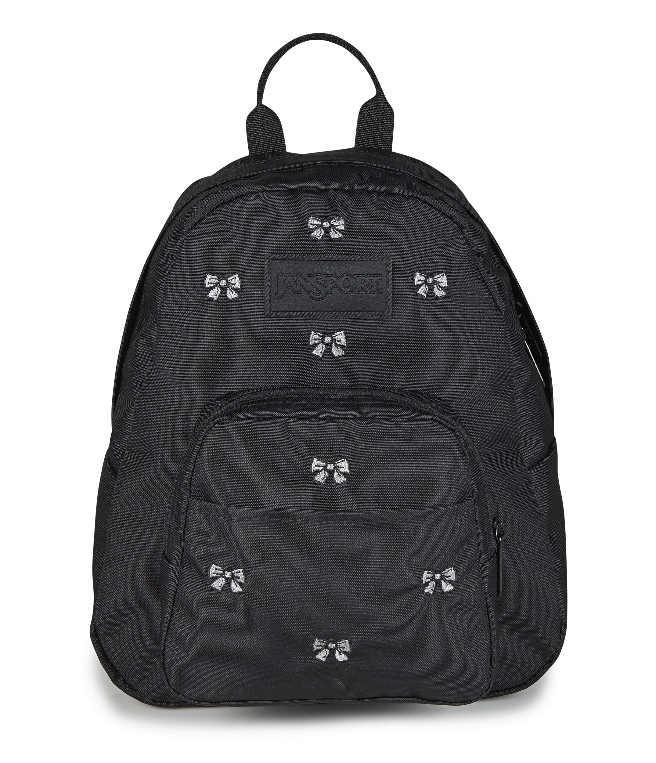Half Pint Mini Backpack - Embroidered Bows Black